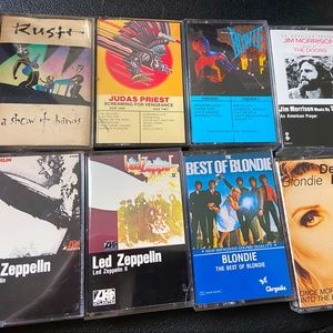Vintage cassette tape lot x8